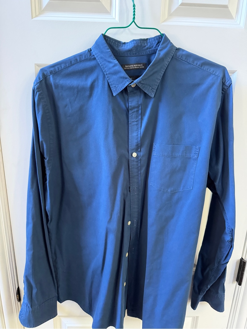 Banana Republic Men's Long-Sleeve Button-Down Shirt - Royal Blue